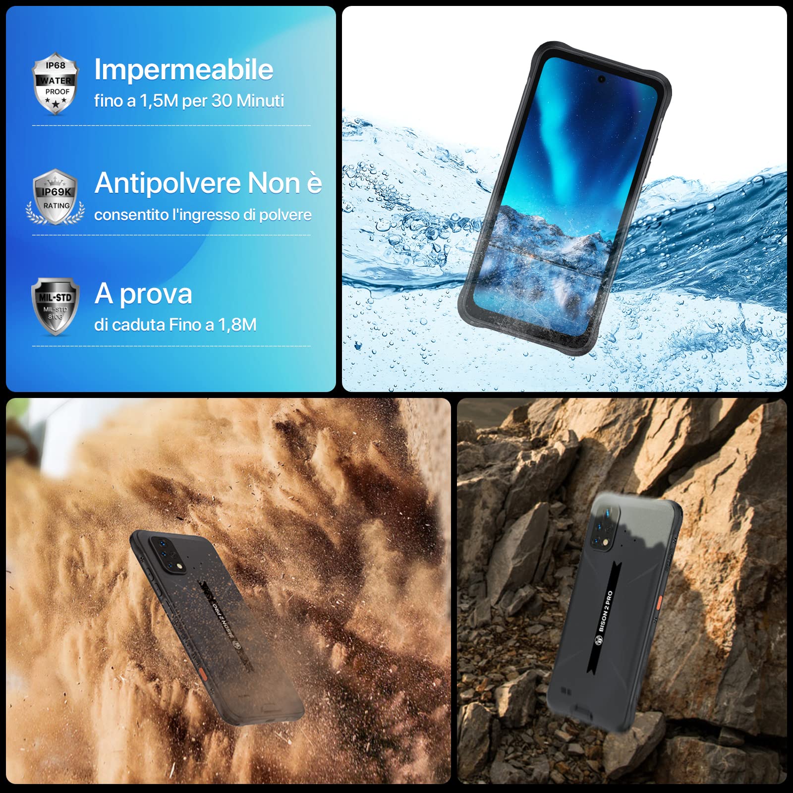 Amazon.com: UMIDIGI Rugged Unlocked Cell Phones Canada, BISON 2